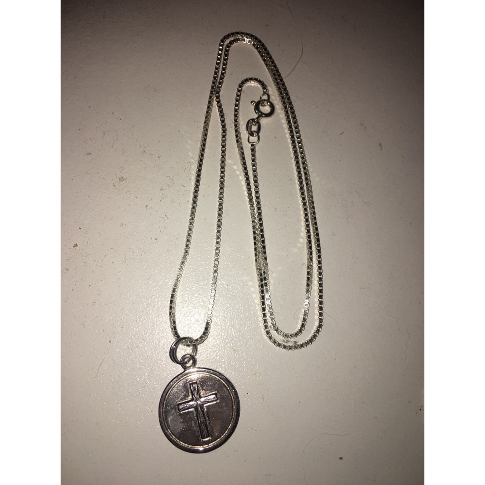 Circle Cross Necklace